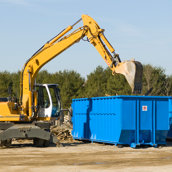 what size residential dumpster rentals are available in Montezuma